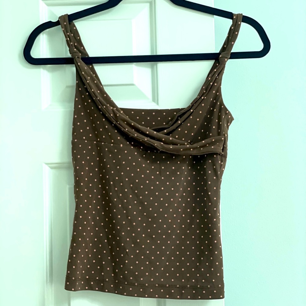 2-piece BCBG Max Azria top and skirt w. polka dots